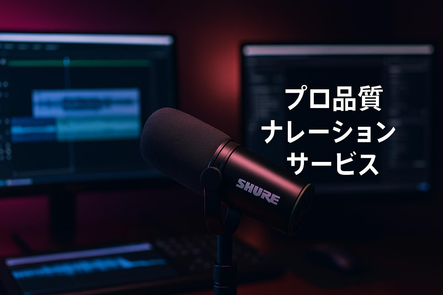 プロ品質のナレーションサービス